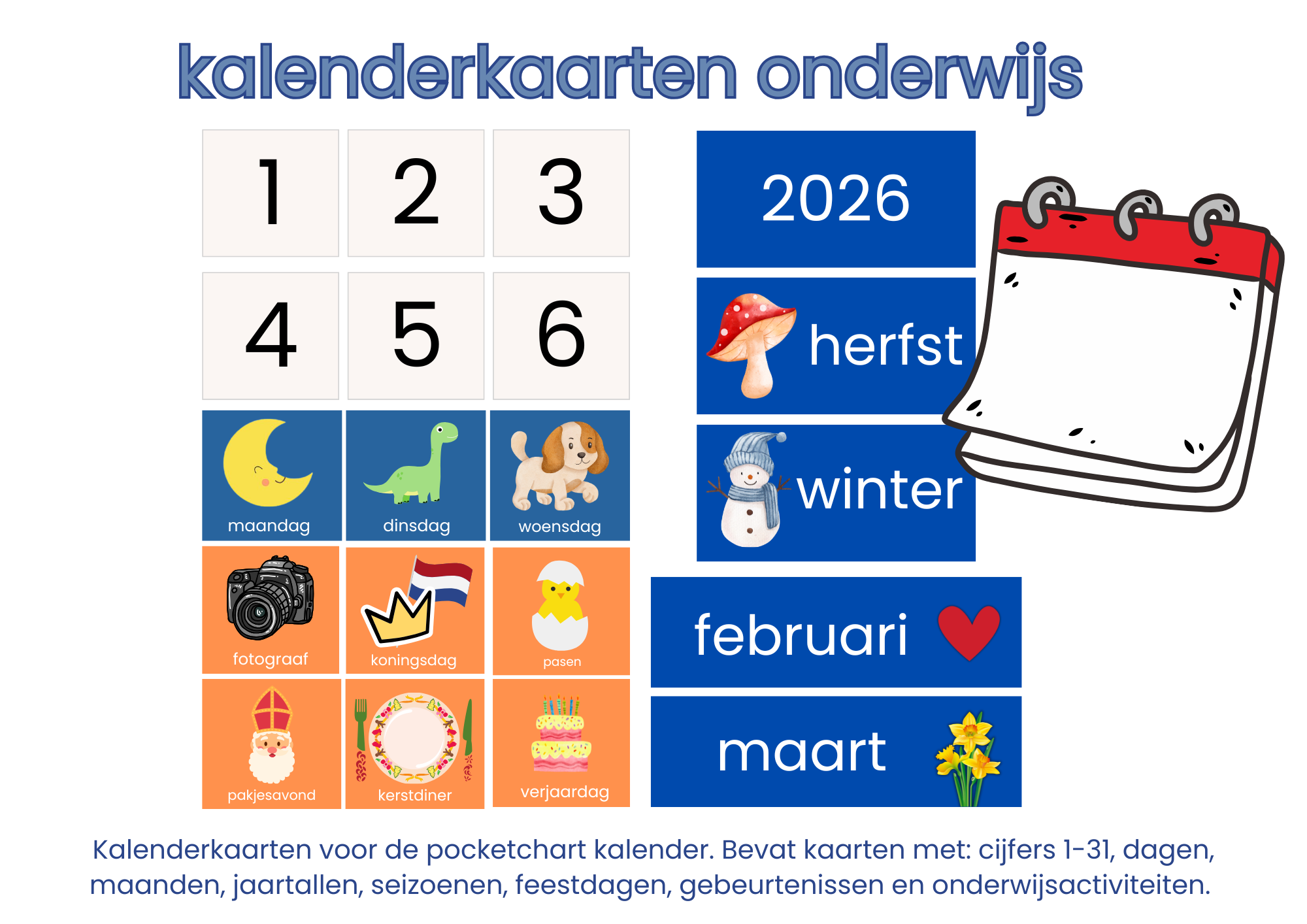 Tip: pocket chart kalender!